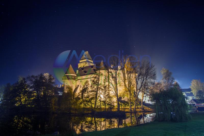 Burg Heidenreichstein bei Nacht